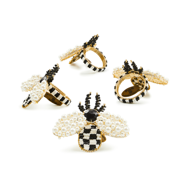 bee napkin rings, set of 4 147 bee napkin rings, set of 4 147