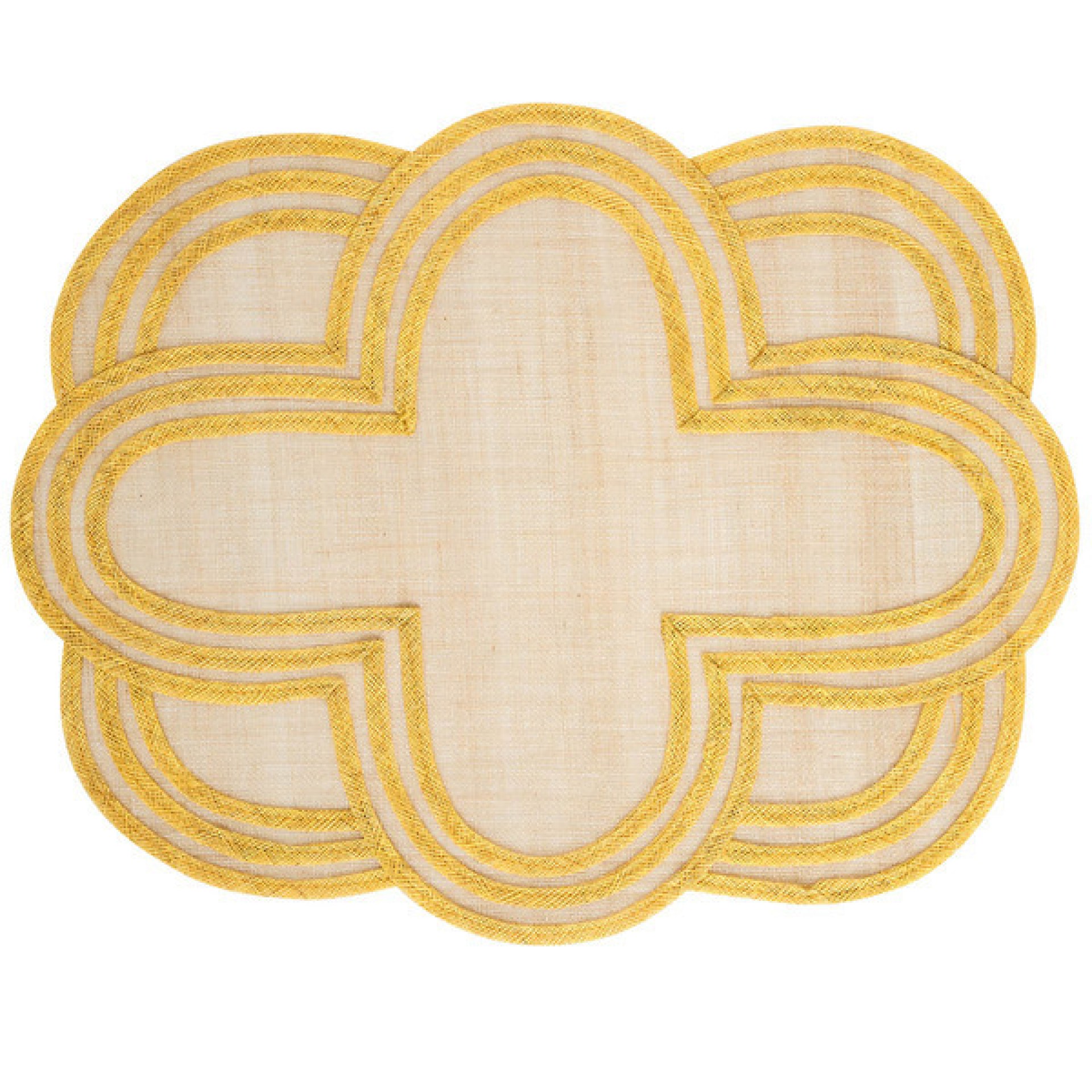 Scallop Stripe Placemat - Sunshine 43 Scallop Stripe Placemat - Sunshine 43