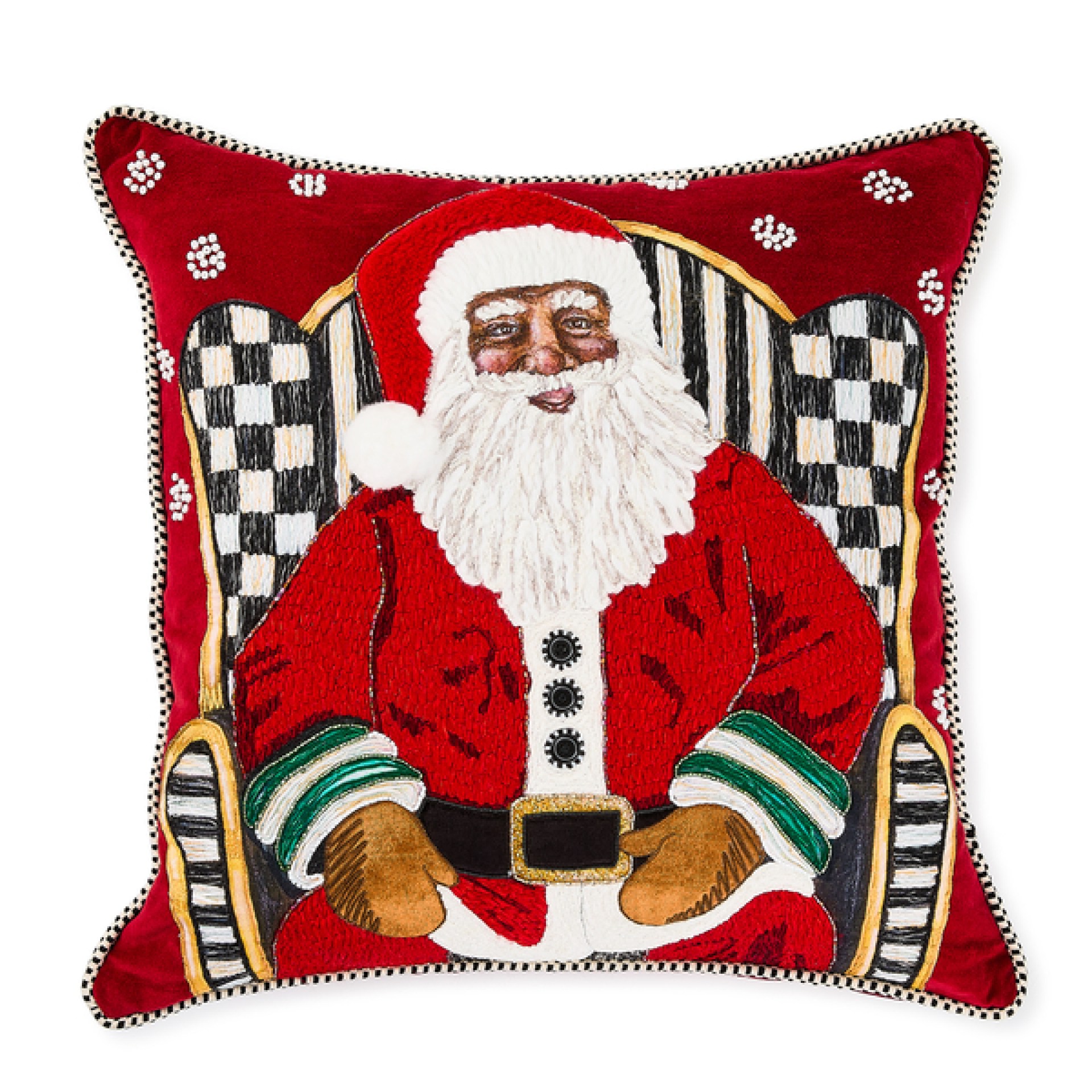 holiday black santa throw pillow 175 holiday black santa throw pillow 175