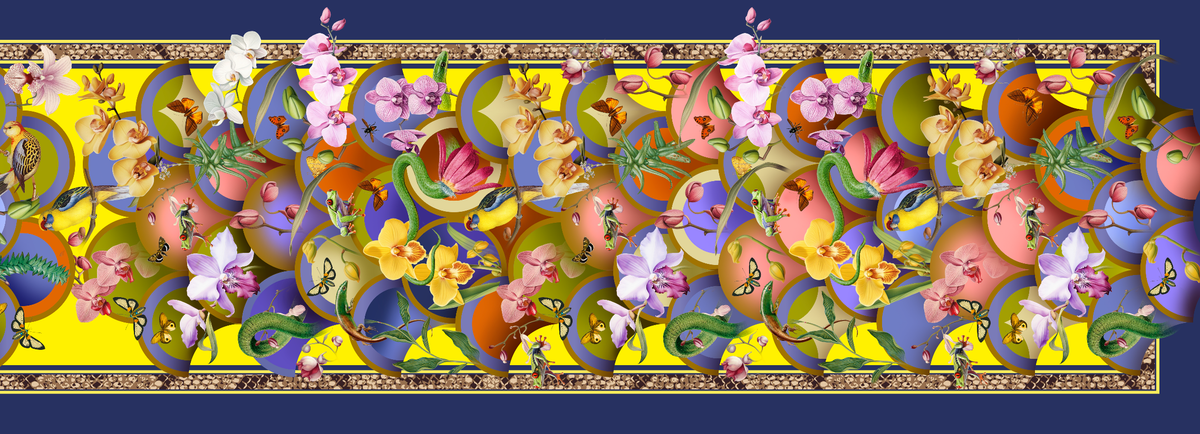 TABLE RUNNER RAINBOW 280cm 6 TABLE RUNNER RAINBOW 280cm 6