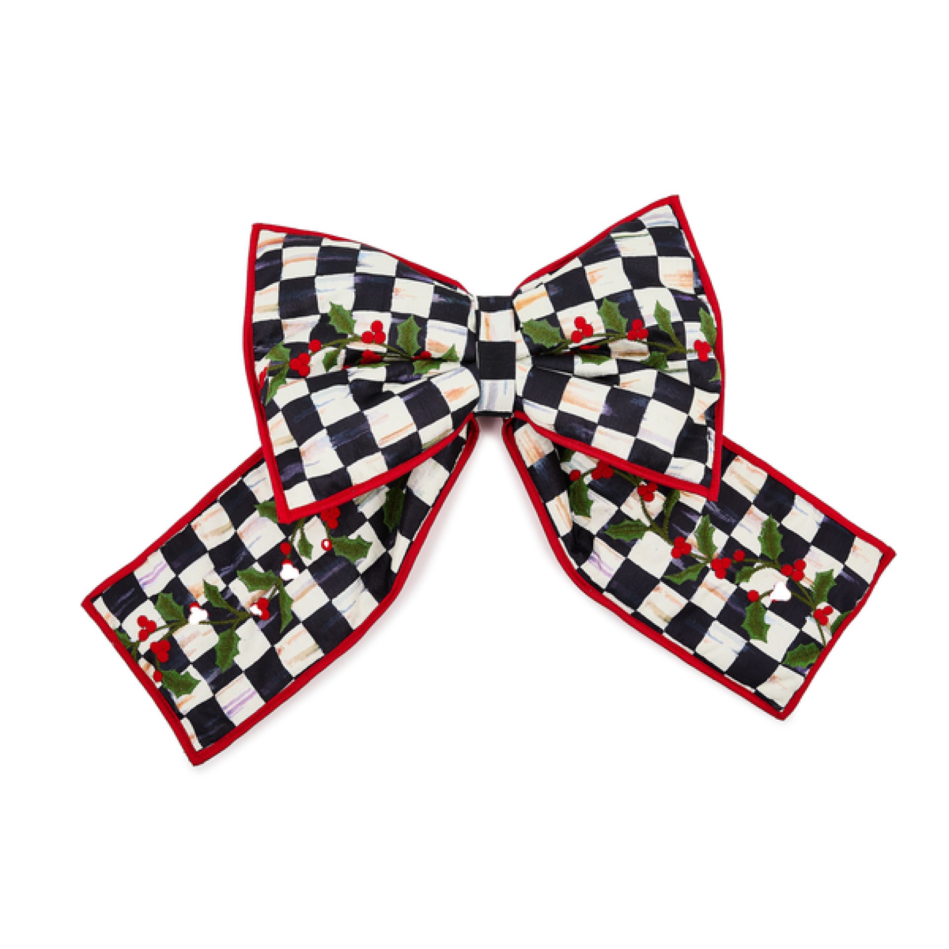 courtly check holly large bow 116 courtly check holly large bow 116