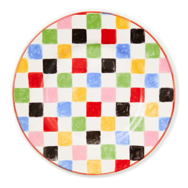 multi check dinner plate 73 multi check dinner plate 73