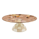 wild rose mauve large pedestal platter 47 wild rose mauve large pedestal platter 47