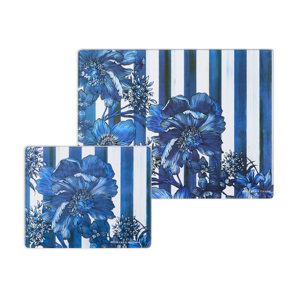 royal english garden glass cutting board, set of 2 88 royal english garden glass cutting board, set of 2 88
