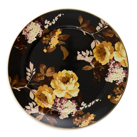 wild rose brown charger plate 122 wild rose brown charger plate 122