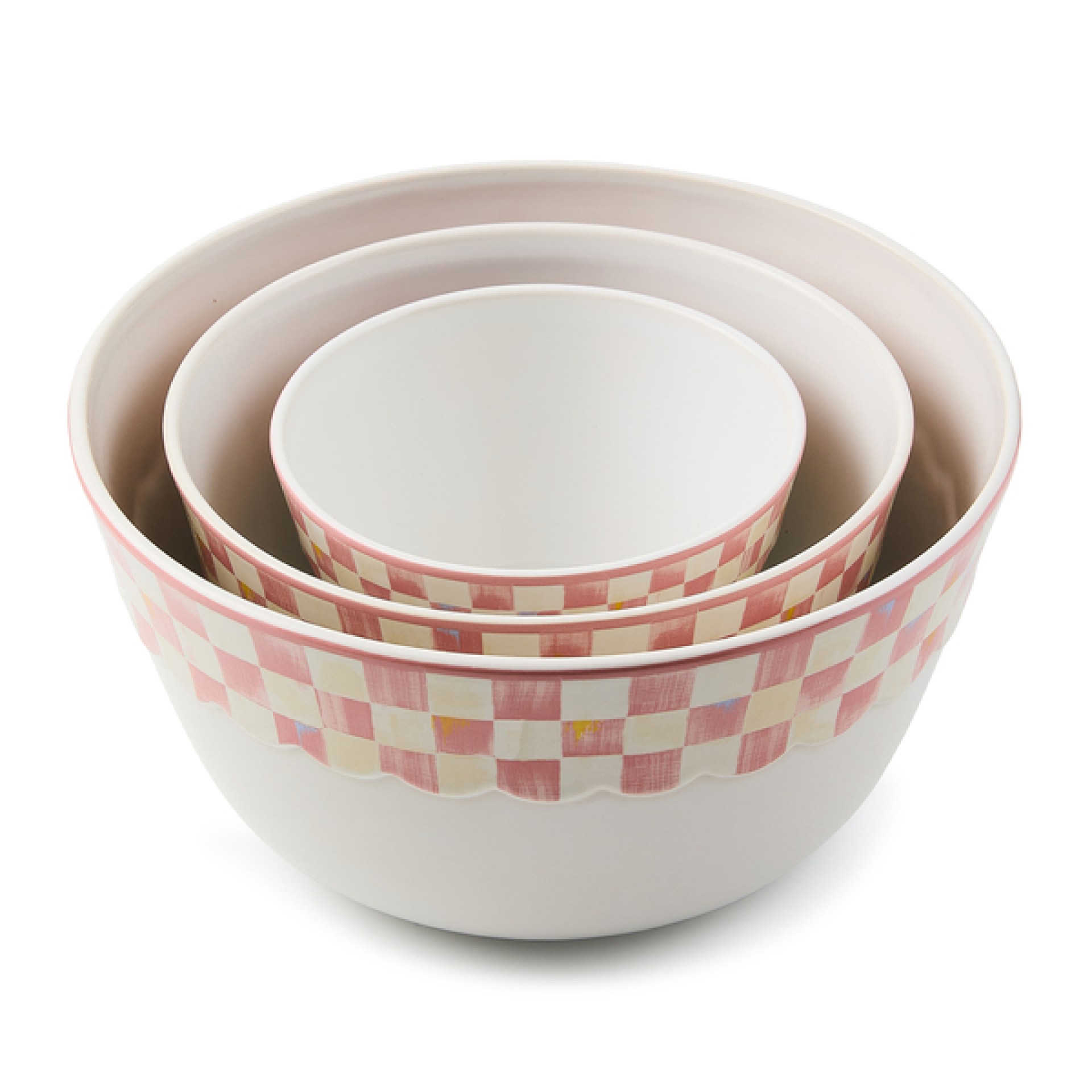 rosy check everyday mixing bowls, set of 3 11 rosy check everyday mixing bowls, set of 3 11