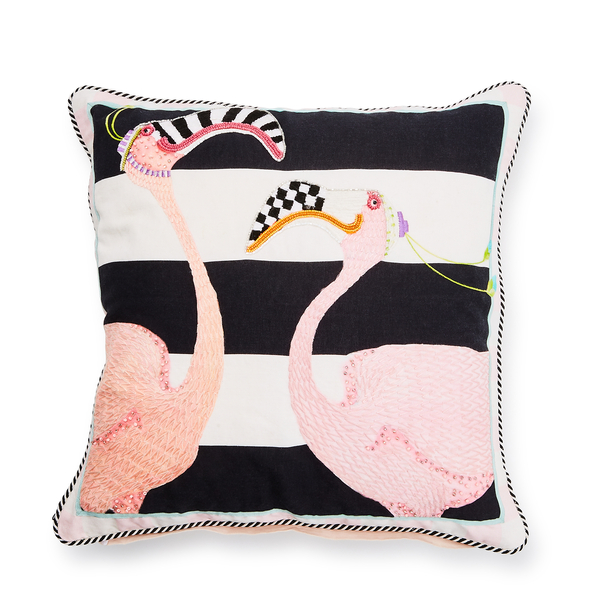 patience brewster flamingo throw pillow 24 patience brewster flamingo throw pillow 24