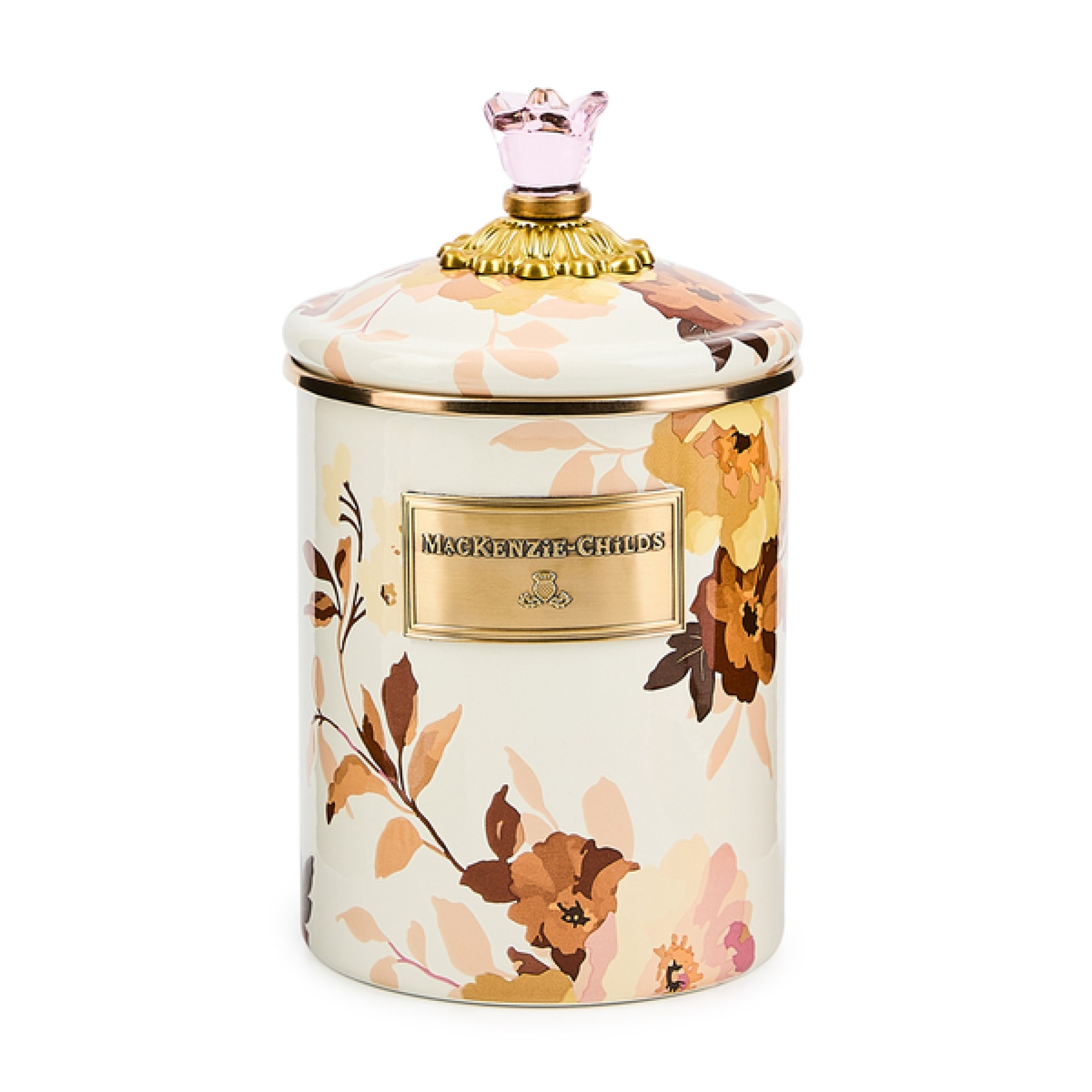wild rose white medium canister 16 wild rose white medium canister 16