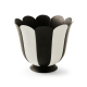 courtly stripe scalloped large flower pot 39 courtly stripe scalloped large flower pot 39