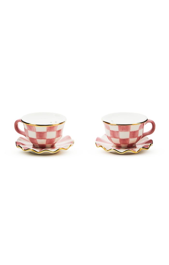 rosy check teacup salt & pepper set 42 rosy check teacup salt & pepper set 42