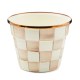 mocha check small garden pot 88 mocha check small garden pot 88