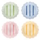 Cabana Stripe Melamine Dessert/Salad Plate Assorted Set/4 - Multi 81 Cabana Stripe Melamine Dessert/Salad Plate Assorted Set/4 - Multi 81