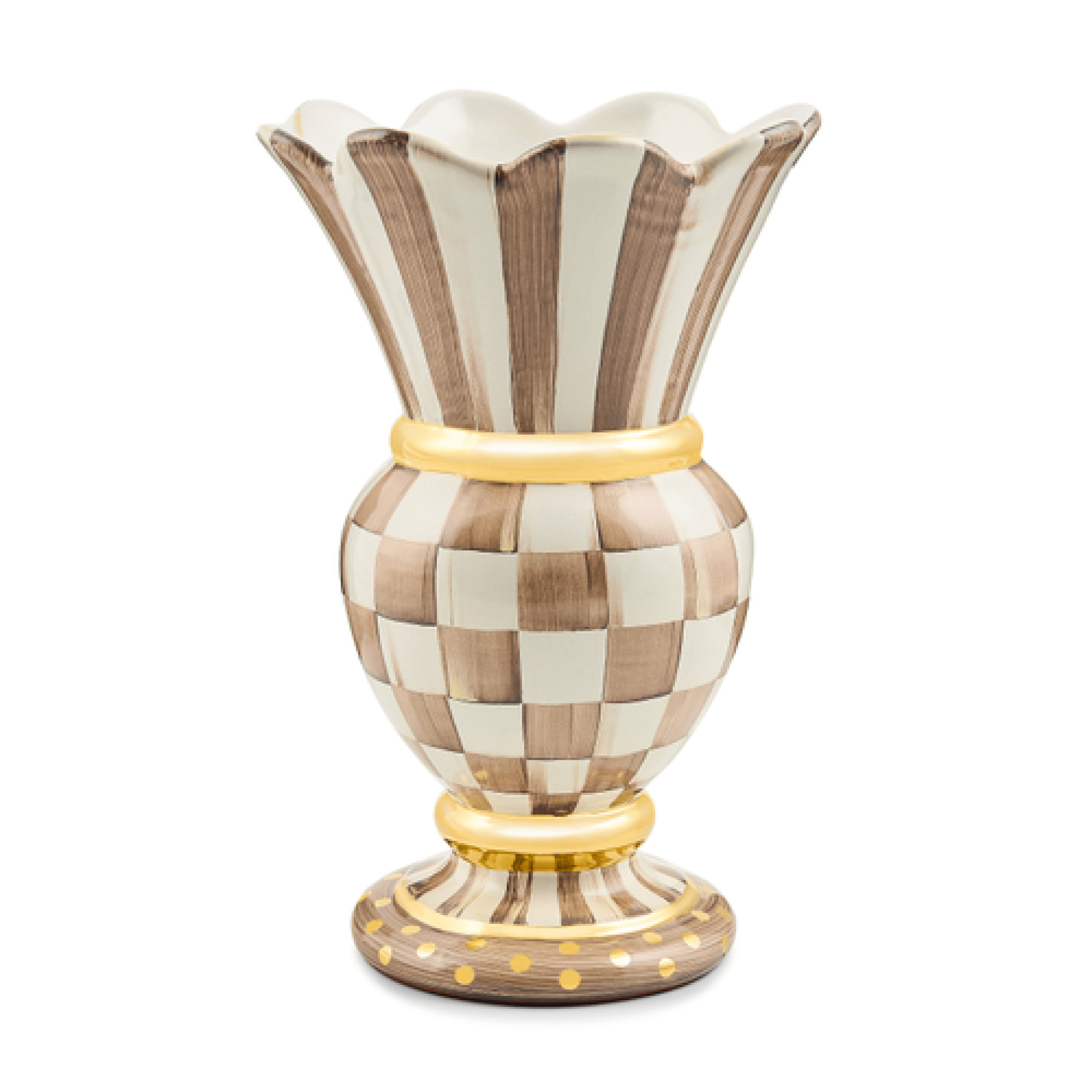 mocha check ceramic great vase 10 mocha check ceramic great vase 10