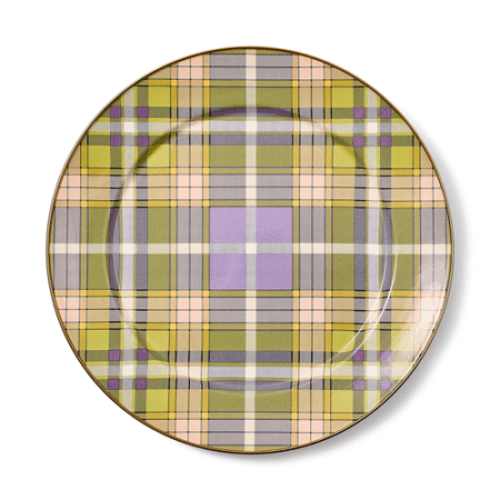 tartan violet charger/plate 66 tartan violet charger/plate 66
