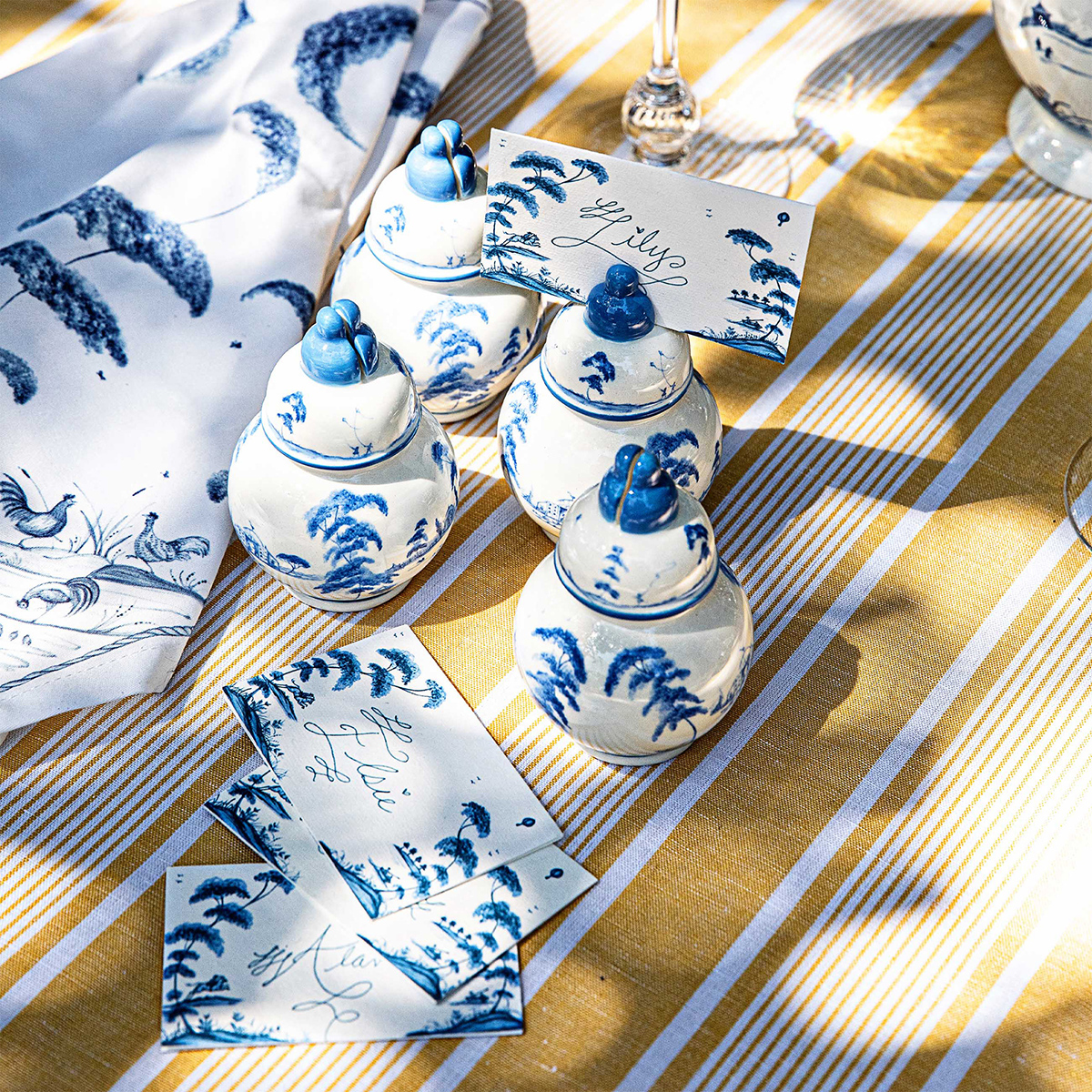 Country Estate Place Card Holder Set/4 - Delft Blue 33 Country Estate Place Card Holder Set/4 - Delft Blue 33