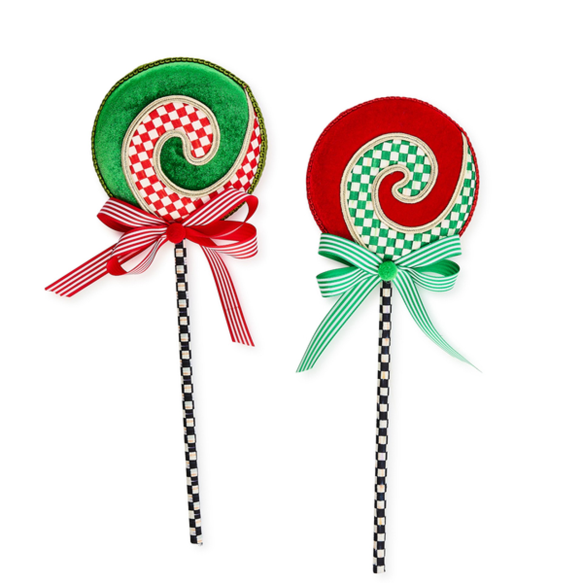 check it out small fabric lollipop picks, set of 2 81 check it out small fabric lollipop picks, set of 2 81