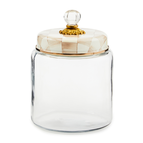 mocha check large kitchen canister 94 mocha check large kitchen canister 94