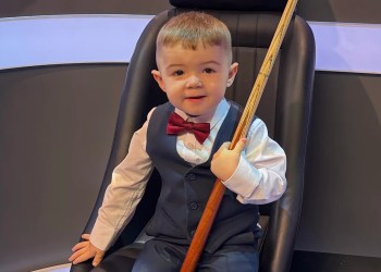 Right on cue: toddler is recognized for his mastery of trick shots Right on cue: toddler is recognized for his mastery of trick shots