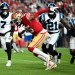 Jauan Jennings throws punch at Tre’Von Moehrig after cheap shot in 49ers’ win over Panthers Jauan Jennings throws punch at Tre’Von Moehrig after cheap shot in 49ers’ win over Panthers