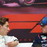 Max Verstappen sends expletive-laden message to George Russell after penalty incident Max Verstappen sends expletive-laden message to George Russell after penalty incident