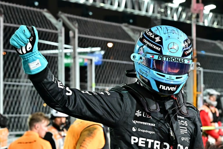 Russell on pole place at Las Vegas GP, Verstappen forward of Norris Russell on pole place at Las Vegas GP, Verstappen forward of Norris