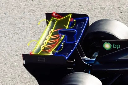 Audi switches to Alpine-style rear wing to maximise F1 energetic aero Audi switches to Alpine-style rear wing to maximise F1 energetic aero