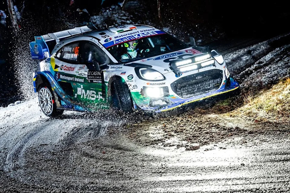 WRC Monte Carlo: Oliver Solberg strikes away from the pack after 9 phases WRC Monte Carlo: Oliver Solberg strikes away from the pack after 9 phases