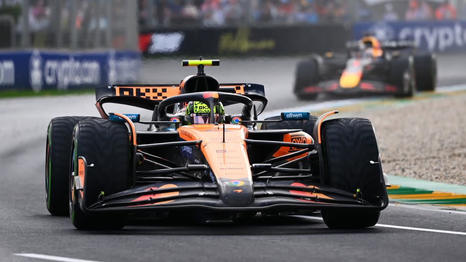 Lando Norris claims victory in dramatic opening F1 race of the season as Lewis Hamilton disappoints in Ferrari debut Lando Norris claims victory in dramatic opening F1 race of the season as Lewis Hamilton disappoints in Ferrari debut