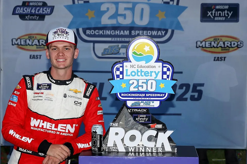 Jesse Love jokes about locking trophy in his protected after NASCAR disqualification Jesse Love jokes about locking trophy in his protected after NASCAR disqualification