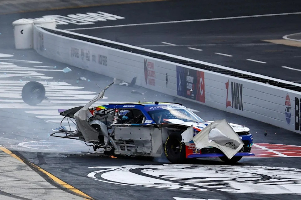 Violent crash forces stoppage in NASCAR Xfinity race at Bristol Violent crash forces stoppage in NASCAR Xfinity race at Bristol