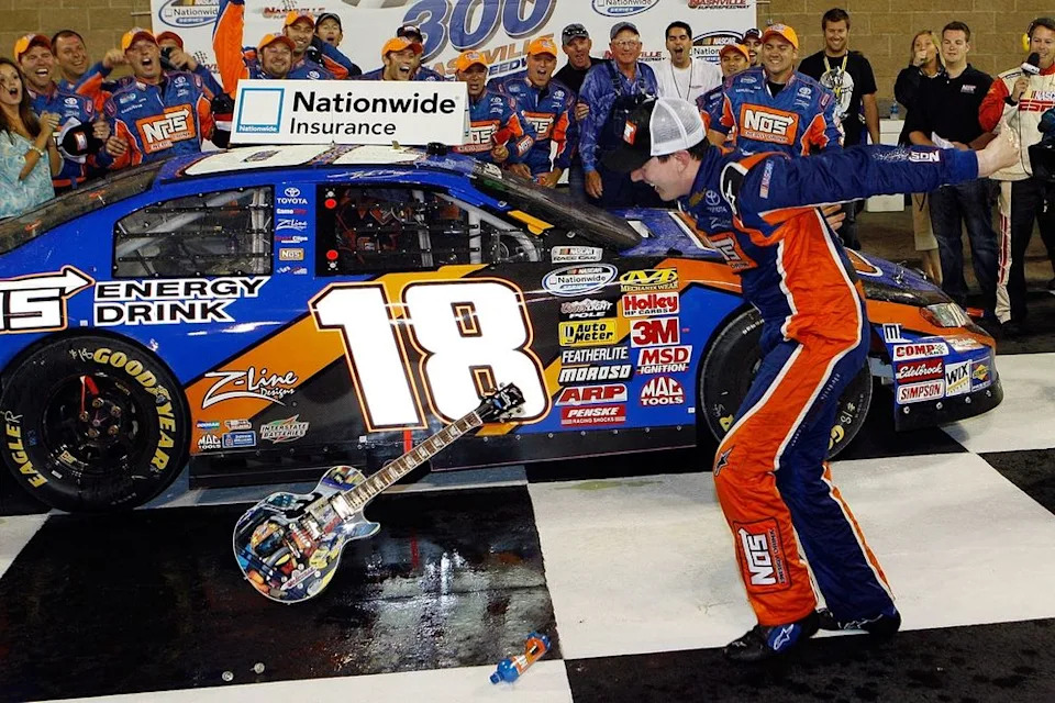 Kyle Busch’s wildest Nashville moments: Smashing guitars and making historical past Kyle Busch’s wildest Nashville moments: Smashing guitars and making historical past