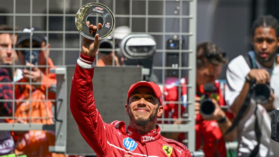 Lewis Hamilton takes first-ever win for Ferrari in dash race at Chinese language Grand Prix Lewis Hamilton takes first-ever win for Ferrari in dash race at Chinese language Grand Prix