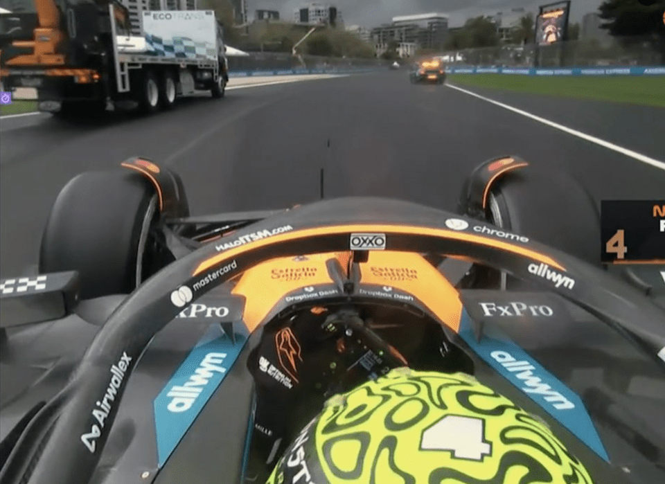 Sky F1 commentators criticise race management after Norris compelled to drive previous truck Sky F1 commentators criticise race management after Norris compelled to drive previous truck