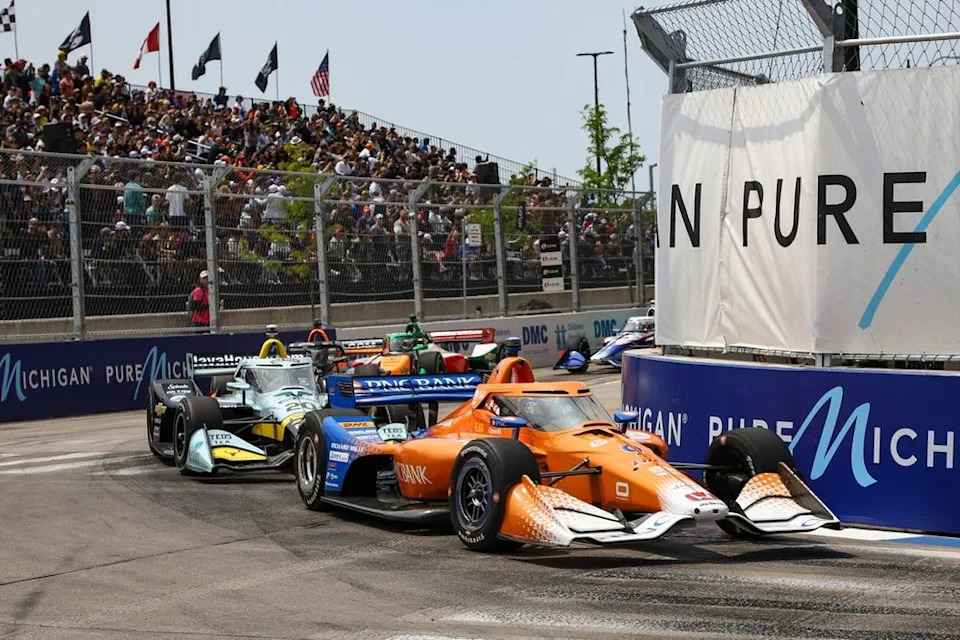 Kyle Kirkwood strikes once more in eventful IndyCar Detroit GP avenue circuit win Kyle Kirkwood strikes once more in eventful IndyCar Detroit GP avenue circuit win