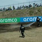 Grass fires once more interrupt Japanese GP follow Grass fires once more interrupt Japanese GP follow