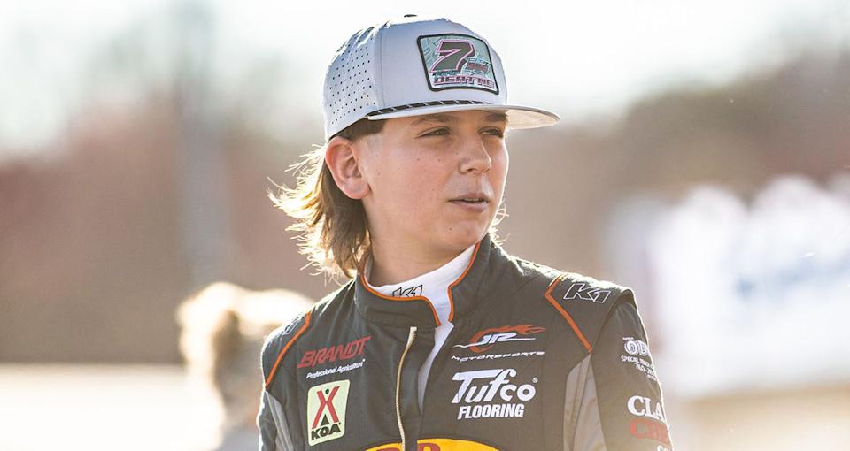 Wyatt Miller, grandson of Dale Earnhardt, wins first Restricted Late Mannequin race at Hickory Motor Speedway Wyatt Miller, grandson of Dale Earnhardt, wins first Restricted Late Mannequin race at Hickory Motor Speedway