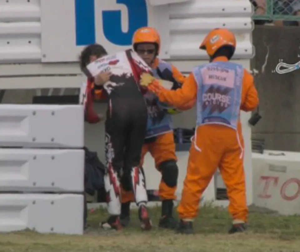 Ollie Bearman exits Haas F1 automotive injured after huge crash at Japanese GP Ollie Bearman exits Haas F1 automotive injured after huge crash at Japanese GP