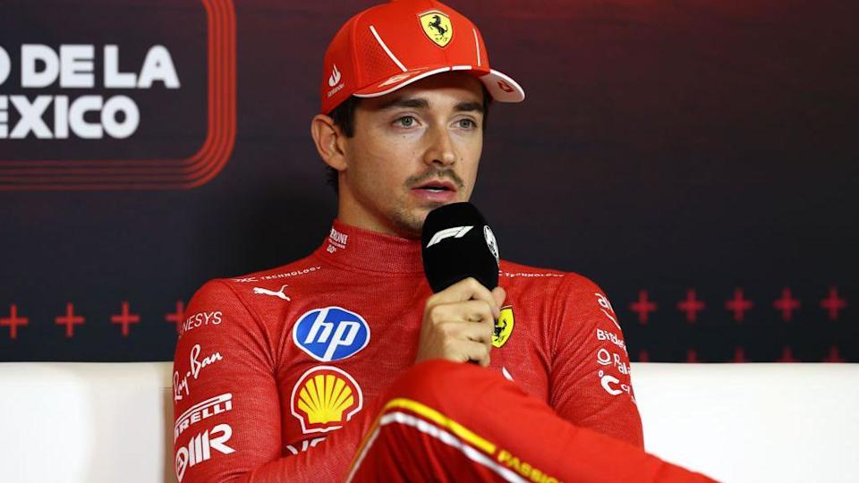 Ferrari’s Leclerc fined for swearing in information convention Ferrari’s Leclerc fined for swearing in information convention