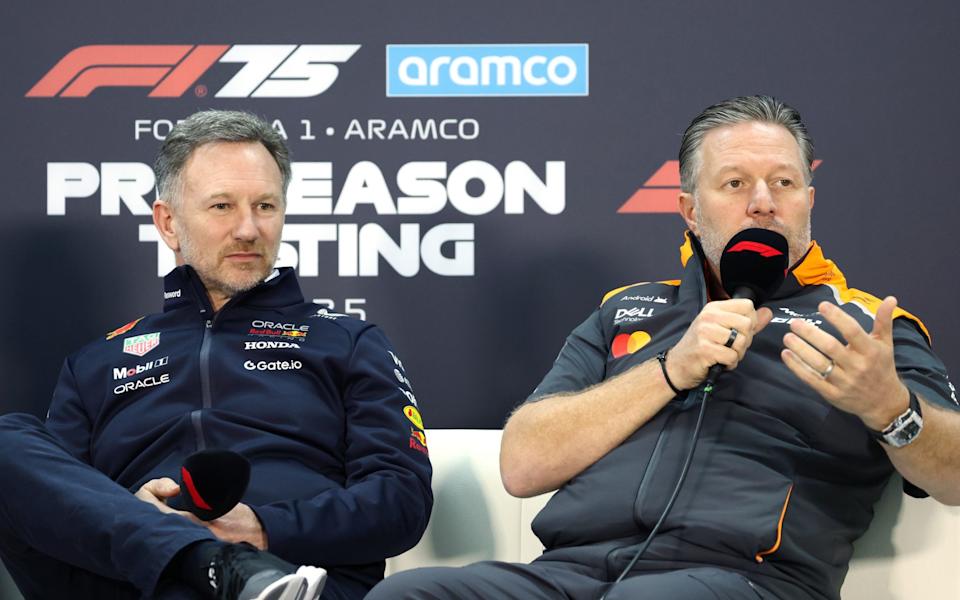 Christian Horner vs Zak Brown is a real feud – simply watch Drive to Survive Christian Horner vs Zak Brown is a real feud – simply watch Drive to Survive