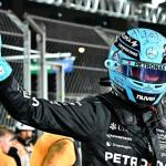 Russell on pole place at Las Vegas GP, Verstappen forward of Norris Russell on pole place at Las Vegas GP, Verstappen forward of Norris