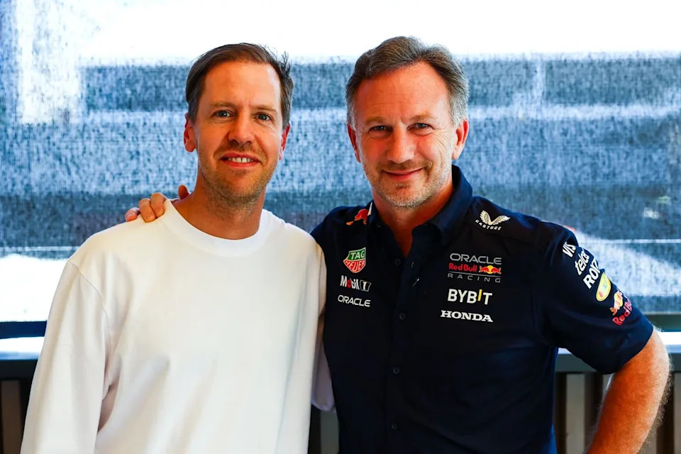 Christian Horner’s Crimson Bull F1 exit leaves ‘huge footsteps’, says Sebastian Vettel Christian Horner’s Crimson Bull F1 exit leaves ‘huge footsteps’, says Sebastian Vettel