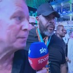 Martin Brundle shunned by Usher on F1 grid stroll in Saudi Arabia Martin Brundle shunned by Usher on F1 grid stroll in Saudi Arabia