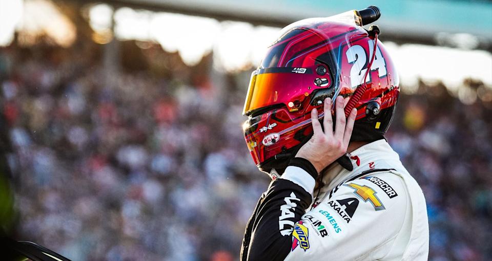 Ryan Blaney falls in need of Cup title protection; Byron, Reddick issue into battle Ryan Blaney falls in need of Cup title protection; Byron, Reddick issue into battle