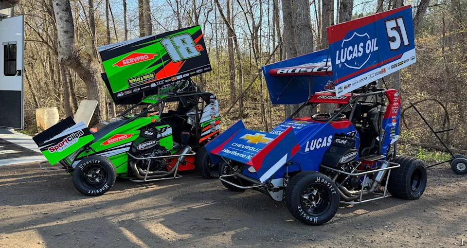 Kyle, Brexton Busch compete head-to-head for first time at Millbridge Speedway Kyle, Brexton Busch compete head-to-head for first time at Millbridge Speedway