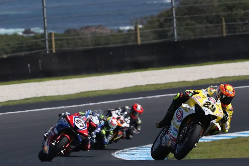 Andrea Iannone returns to MotoGP paddock in Harley-Davidson assist sequence Andrea Iannone returns to MotoGP paddock in Harley-Davidson assist sequence