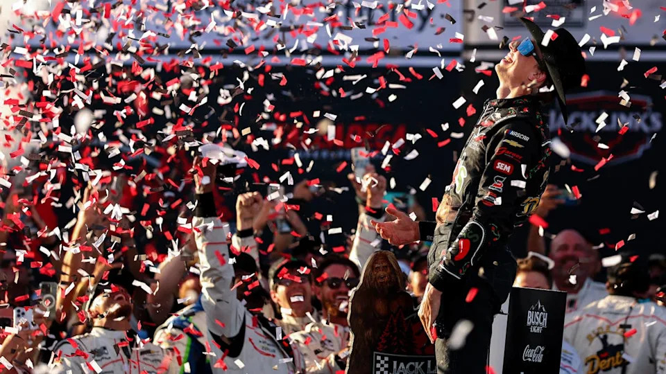 NASCAR CEO Weighs in on Potential Ban for Carson Hocevar’s Talladega Celebration NASCAR CEO Weighs in on Potential Ban for Carson Hocevar’s Talladega Celebration