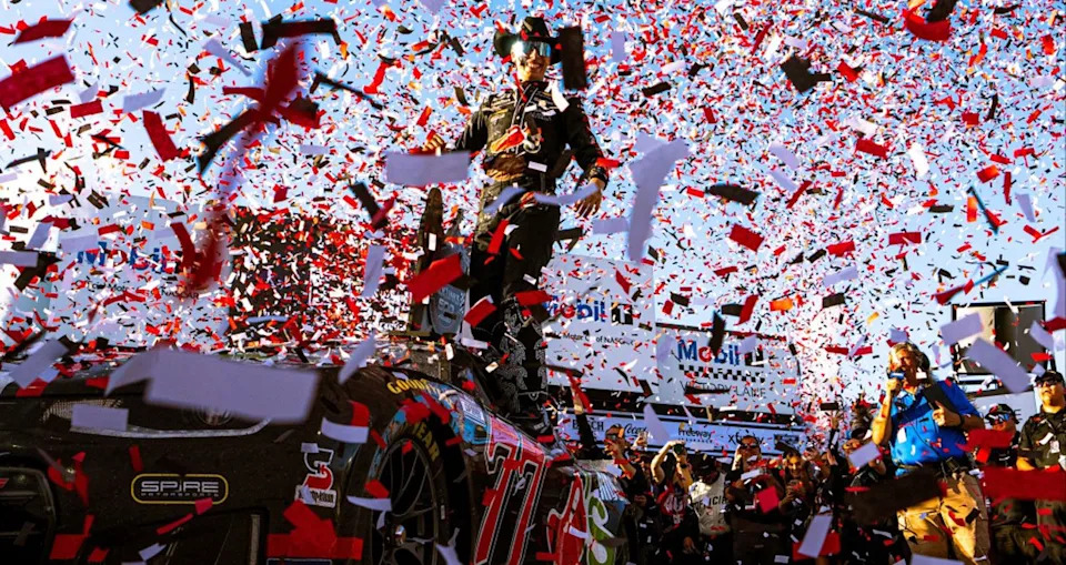 Carson Hocevar earns first profession Cup win in Talladega thriller Carson Hocevar earns first profession Cup win in Talladega thriller