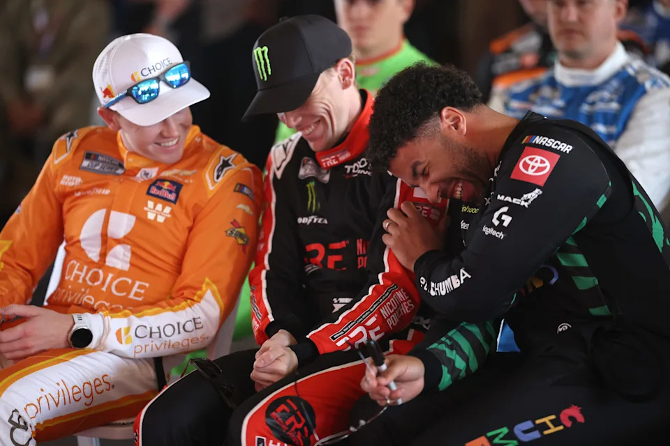 Watch Denny Hamlin get on Cooper Flagg’s bumper earlier than NASCAR Texas race Watch Denny Hamlin get on Cooper Flagg’s bumper earlier than NASCAR Texas race