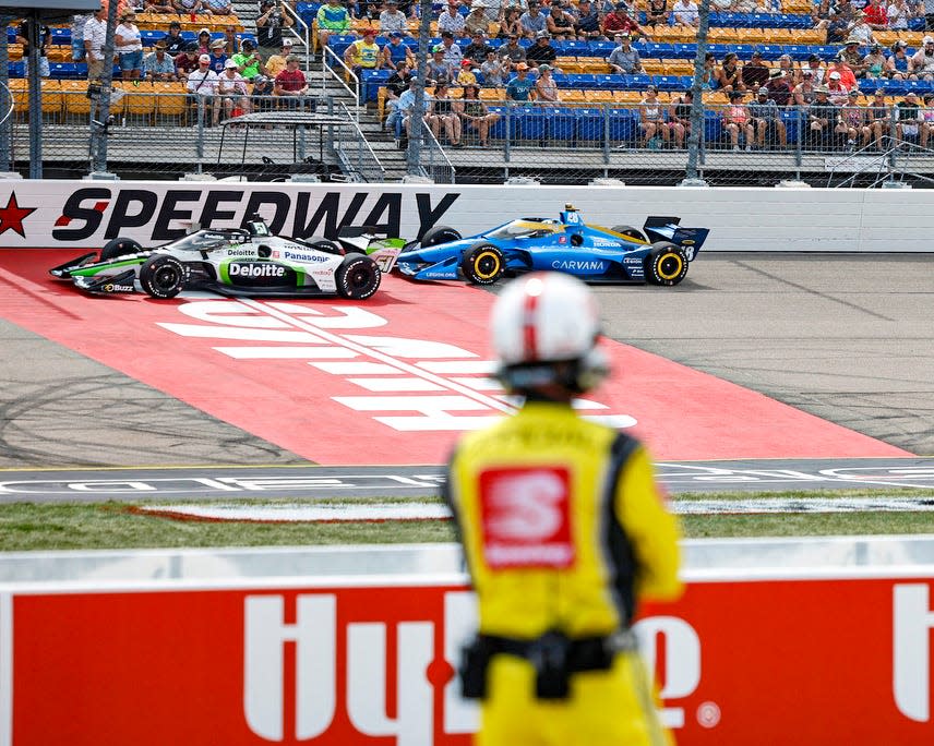 Hy-Vee pulls out as title sponsor of Iowa IndyCar race weekend; live shows dropped from lineup Hy-Vee pulls out as title sponsor of Iowa IndyCar race weekend; live shows dropped from lineup