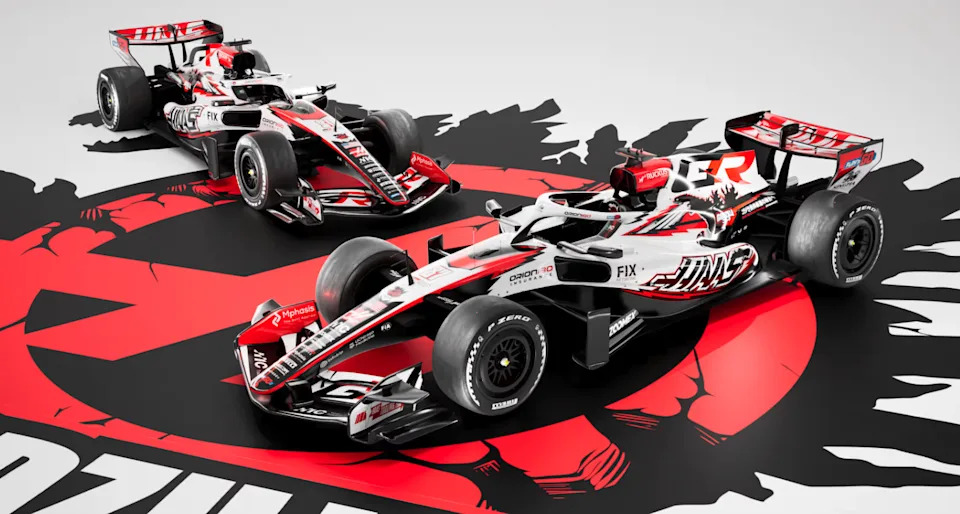 Godzilla hits the monitor with Haas at F1 Japanese Grand Prix Godzilla hits the monitor with Haas at F1 Japanese Grand Prix